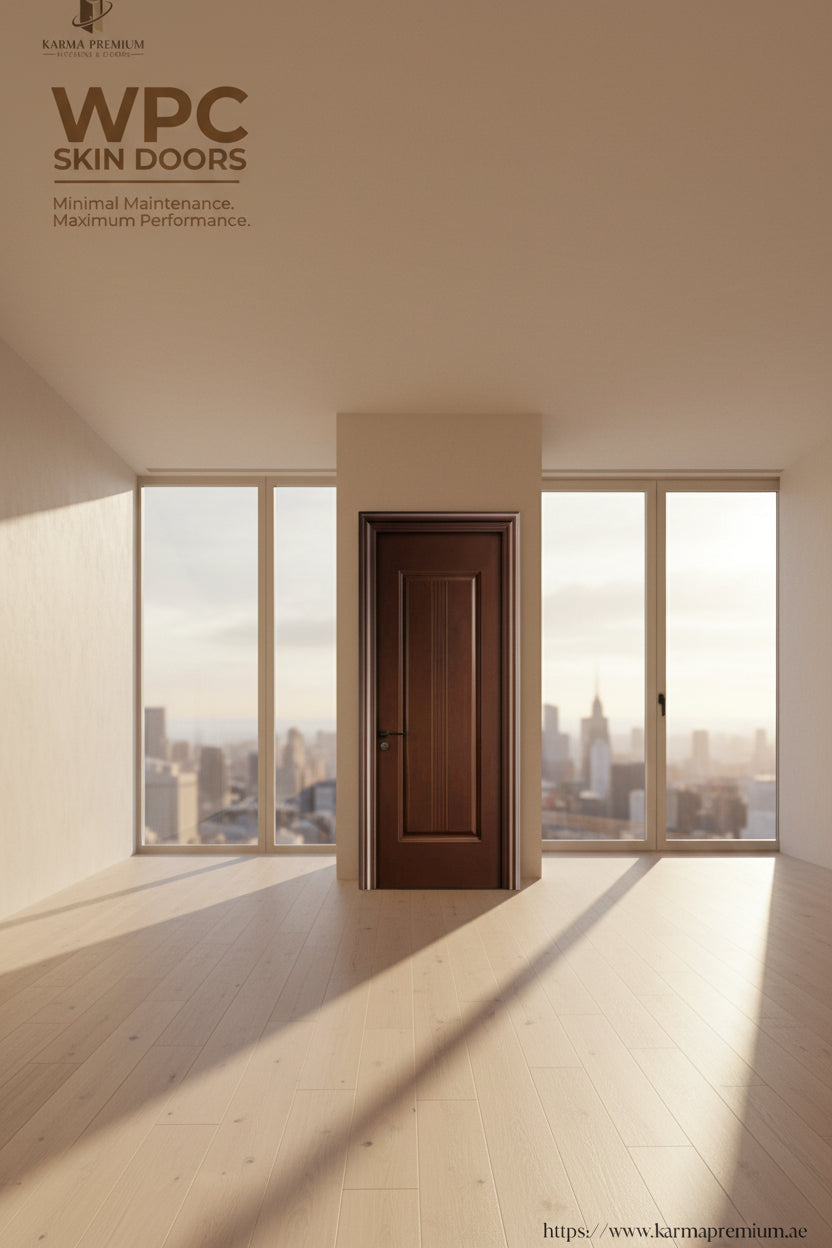 أبواب WPC الفاخرة المقاومة للمياه والرطوبة - تشكيلة الـ Skin Doors
