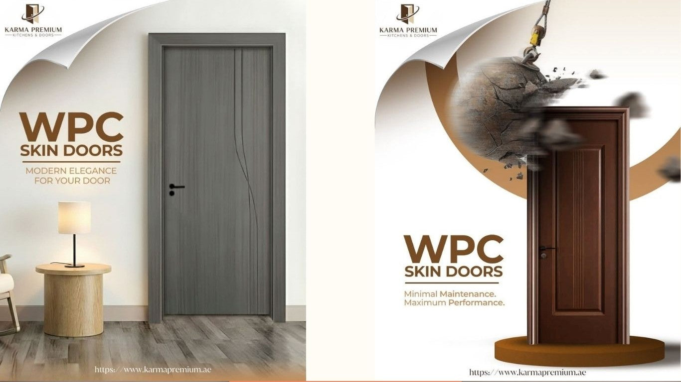 أبواب WPC الفاخرة المقاومة للمياه والرطوبة - تشكيلة الـ Skin Doors